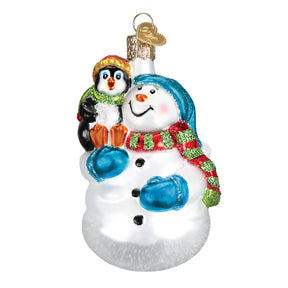 Old World Christmas - Snowman with Penguin Pal Ornament