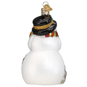 Old World Christmas - Snowman with Playful Pets Ornament