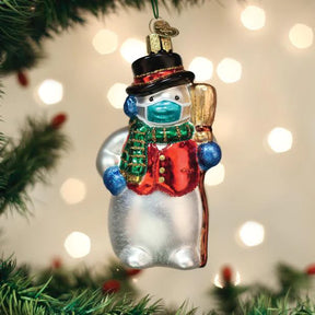 Old World Christmas - Snowman with Mask Ornament