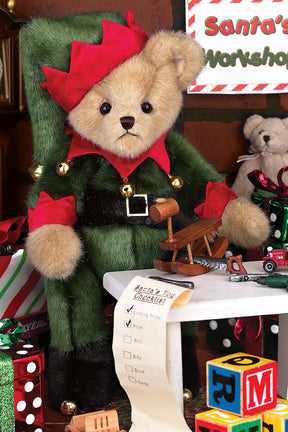 Bearington Collection - Jingle Toes the Elf Bear