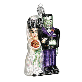 Old World Christmas - Frankenstein & Bride Ornament