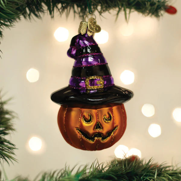 Old World Christmas - Witch Pumpkin Ornament