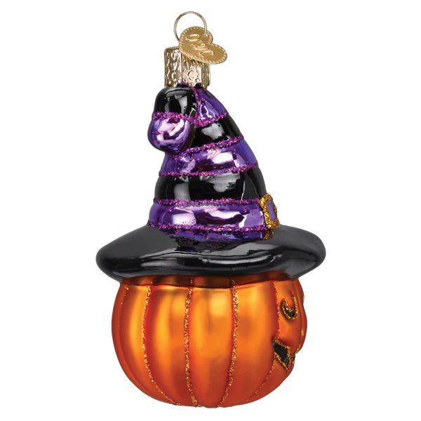 Old World Christmas - Witch Pumpkin Ornament