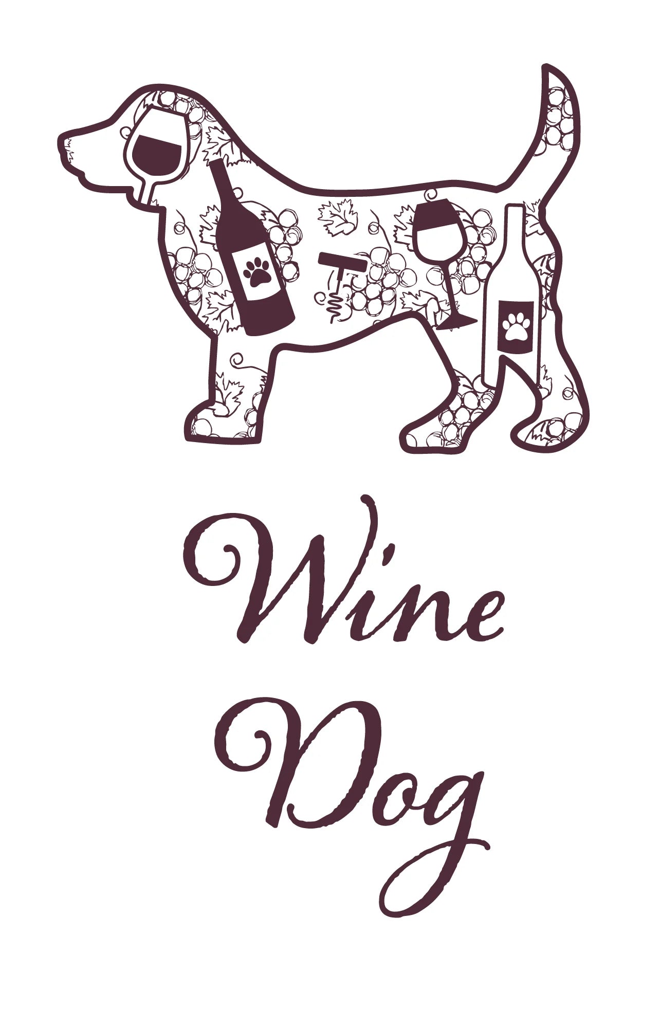 Kitchen Towel "Wine Dog"