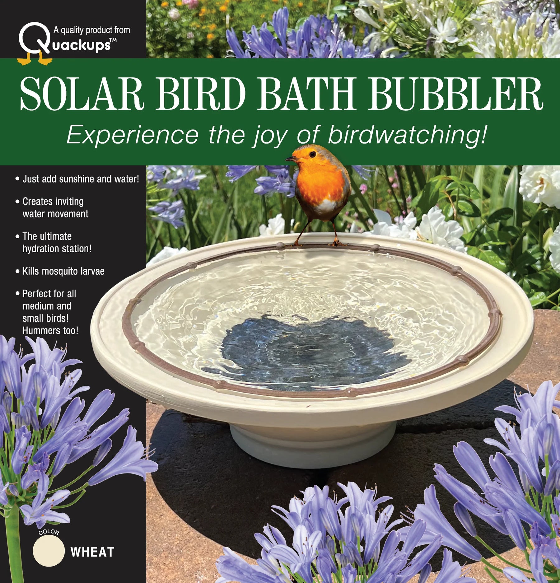 Solar Bird Bath Fountain Bubbler