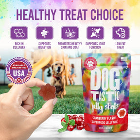 DogTastic Jelly Shots Gelatin Mix for Dogs