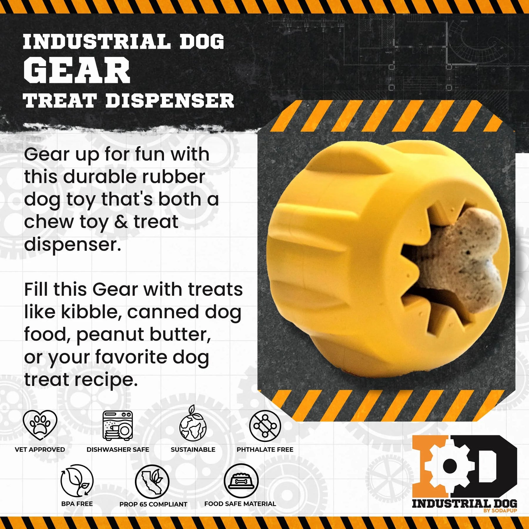 ID Gear Dog Chew Toy