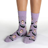 Good Luck Sock - Women's Purple Ruth Bader Ginsburg