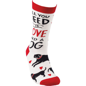 Primitives by Kathy - Socks All You Need Is Love & Dog