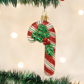 Old World Christmas - Glistening Candy Cane Ornament