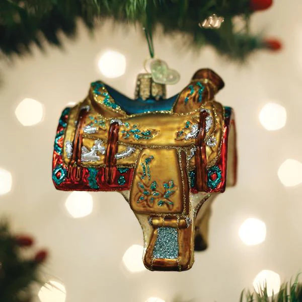 Old World Christmas - Western Saddle Ornament