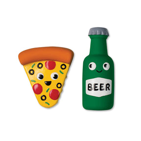 Petshop by Fringe Studio - In Pizza We Crust 2 Piece Latex Dog Toys