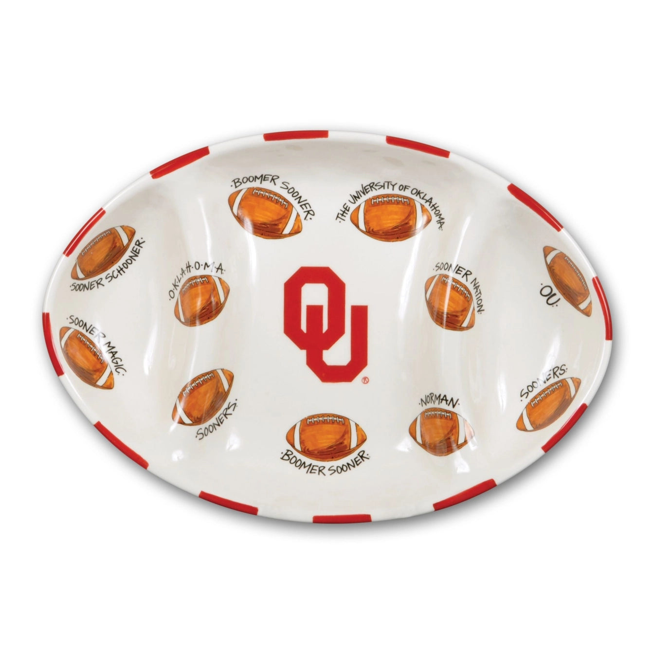 Collegiate Football Platter