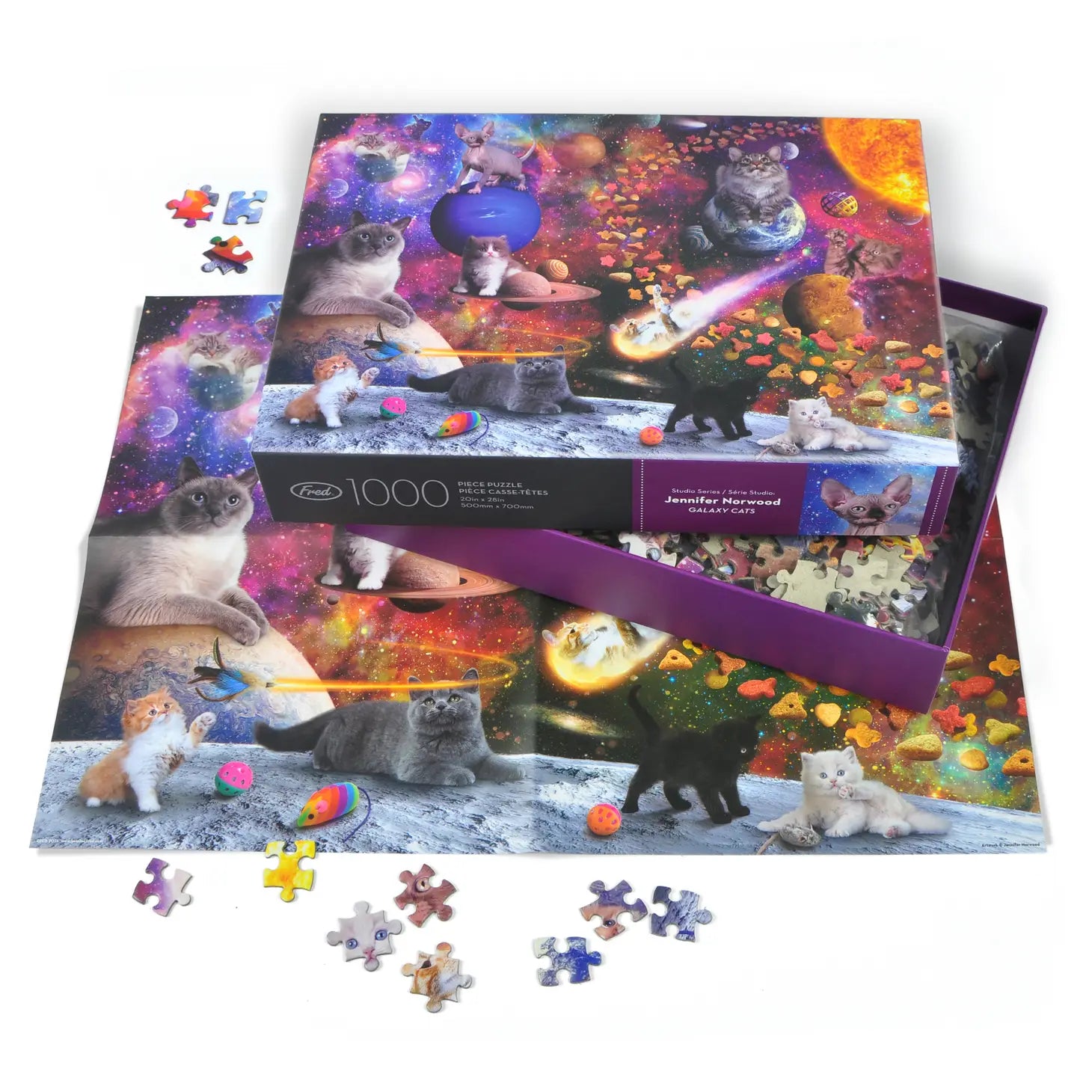 Fred & Friends - Galaxy Cats Puzzle 1000 pc