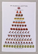 Peking Handicraft Oklahoma Christmas Tea Towel