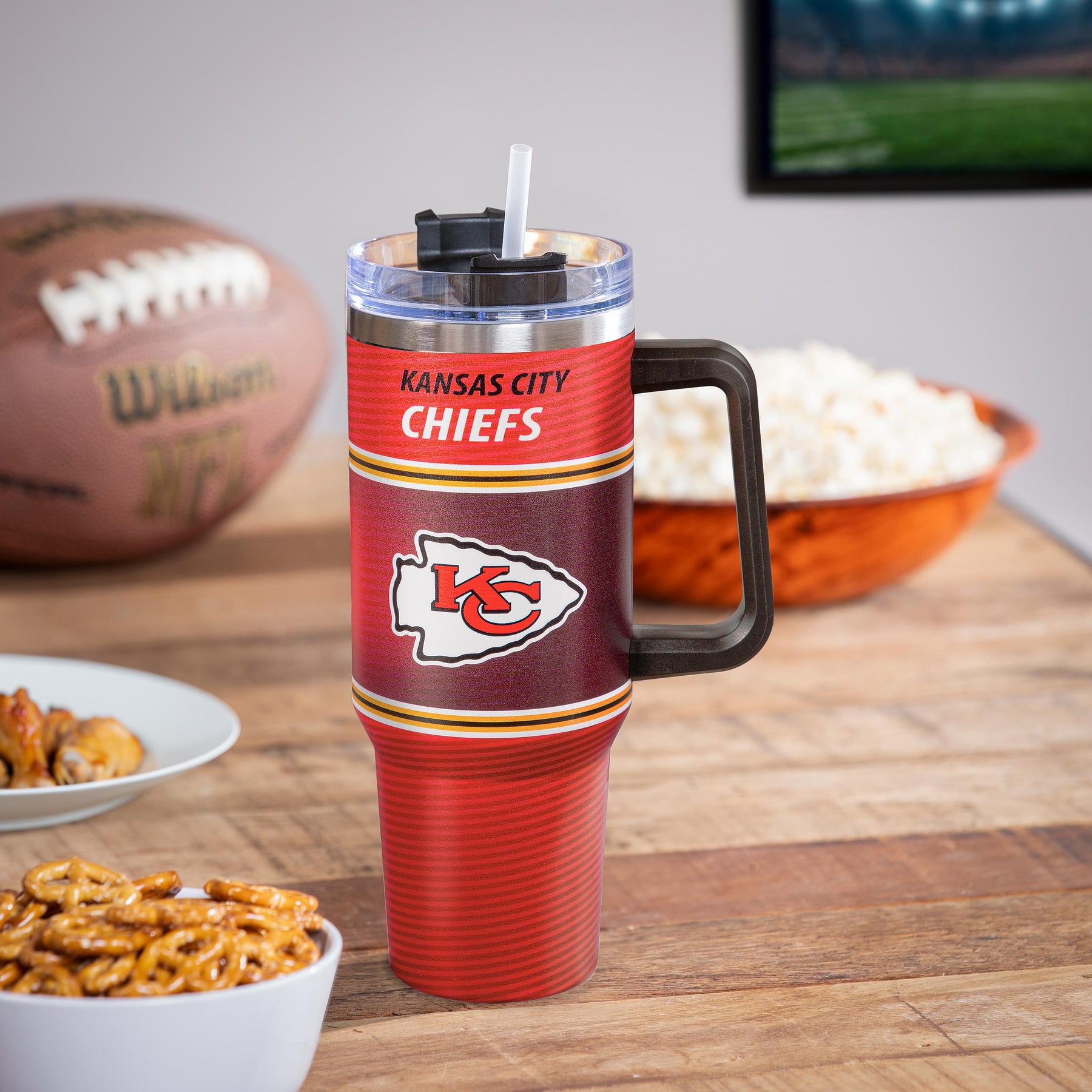 Canyon Cup Stainless Steel w/ Straw Kansas City Chiefs