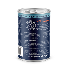 Canidae - All Breeds, Adult Dog Elements - Grain-Free Lamb, Turkey & Chicken Formula Canned Dog Food