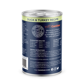 Canidae - All Breeds, Adult Dog Sky Pure Grain Free Duck & Turkey Formula Canned Dog Food