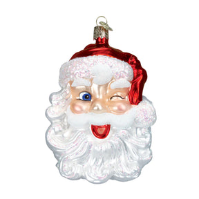 Old World Christmas - Winking Santa Ornament