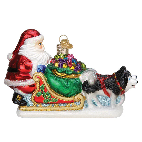 Old World Christmas - Santa's Dog Sled Ornament