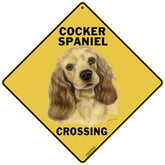 Cocker Spaniel Crossing Sign by CrossWalks