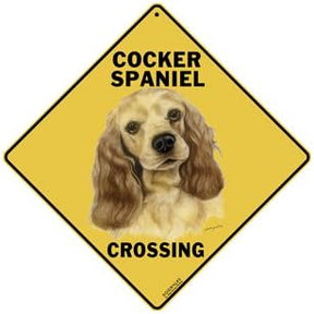 Cocker Spaniel Crossing Sign by CrossWalks