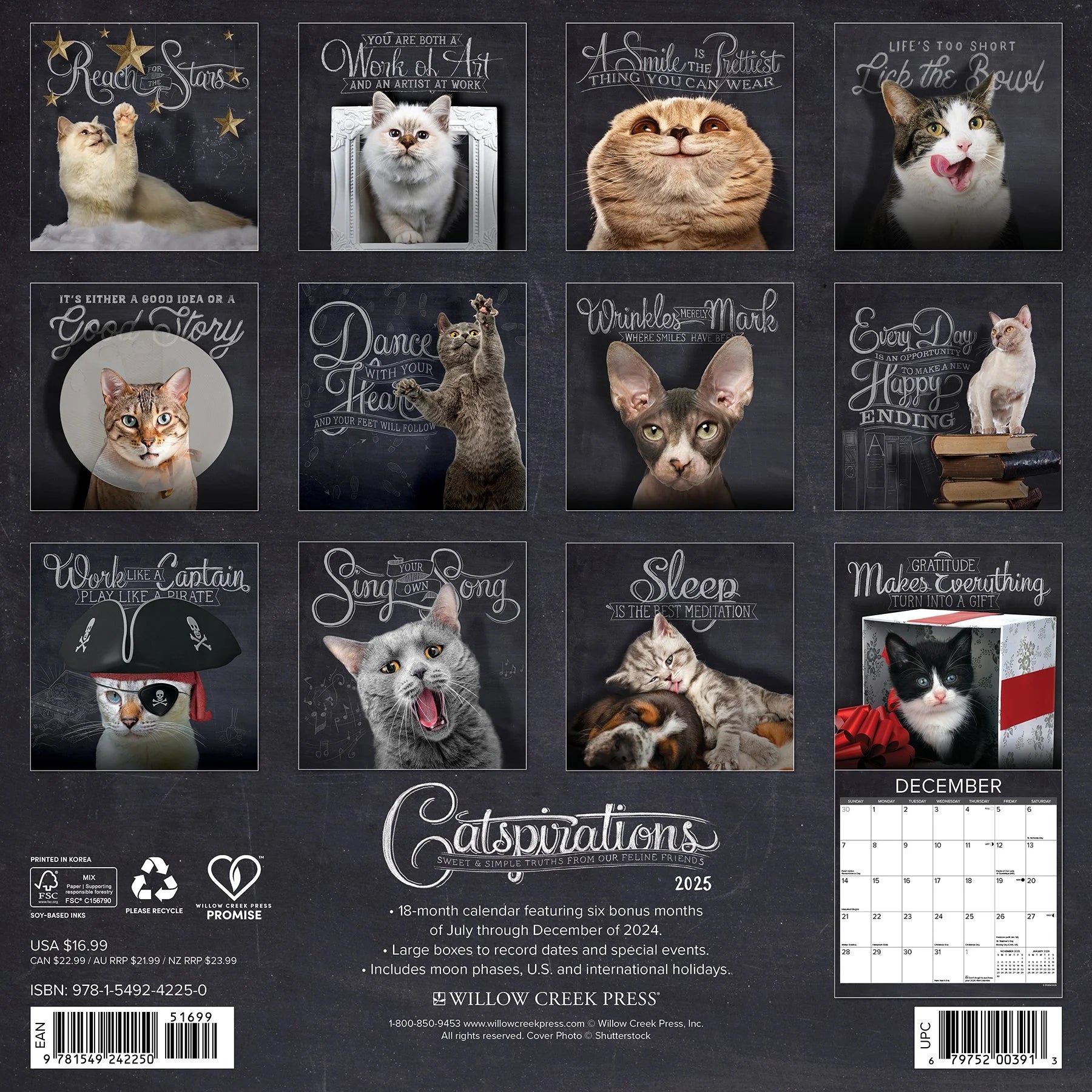 2025 Catspirations Calendar