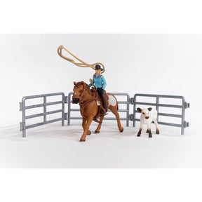 Schleich - Cowgirl Team Roping