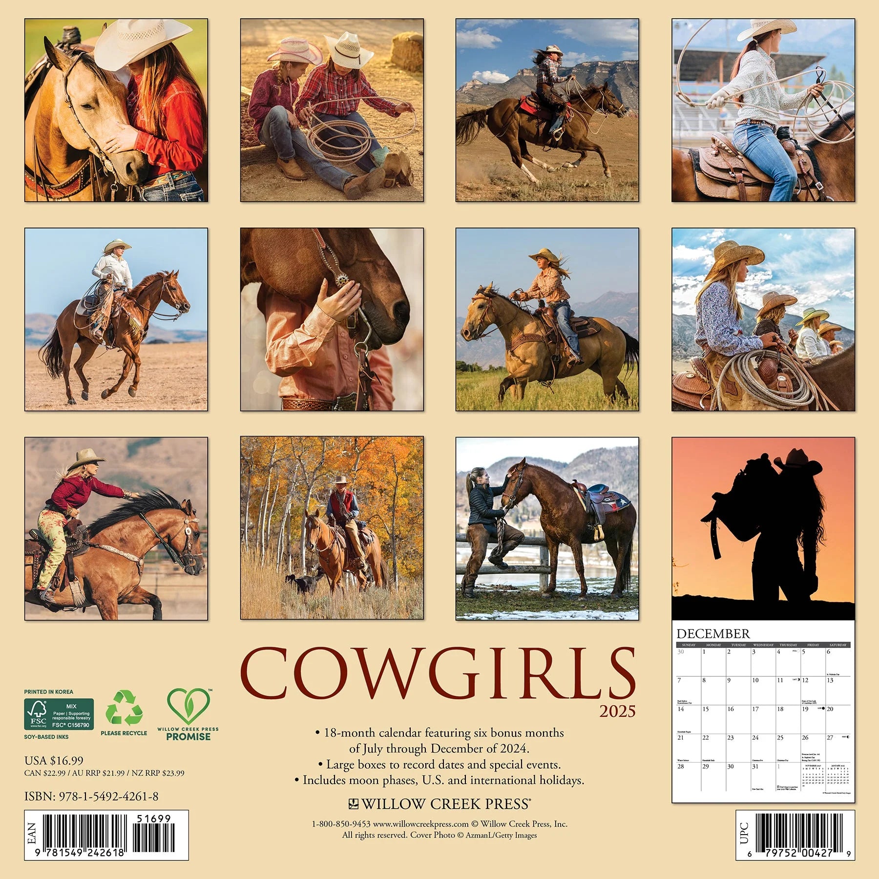 2025 Cowgirls Calendar