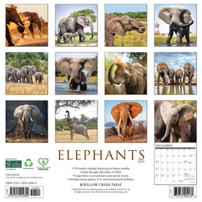 2025 Elephants Calendar