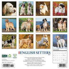 2025 English Setters Calendar