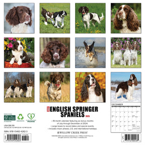 2025 English Springer Spaniels Calendar