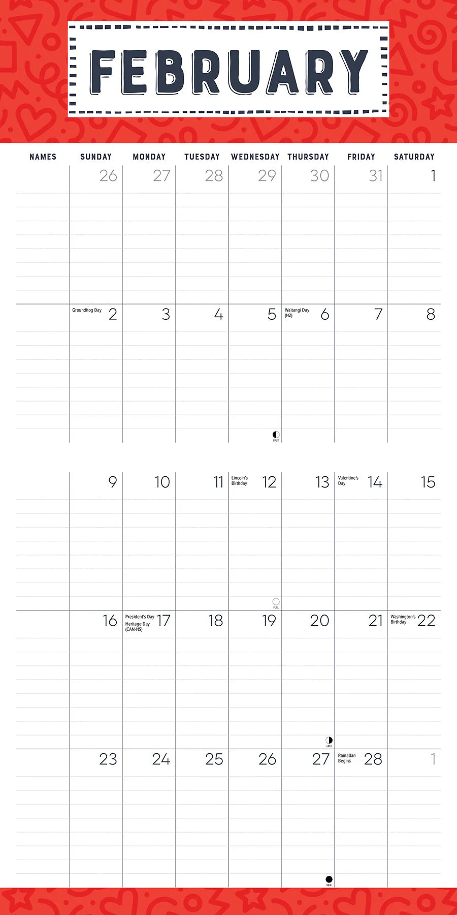 2025 Family Planner Calendar