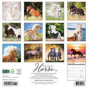 2025 Happiness Is A Horse Calendar