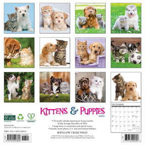 2025 Kittens & Puppies Calendar