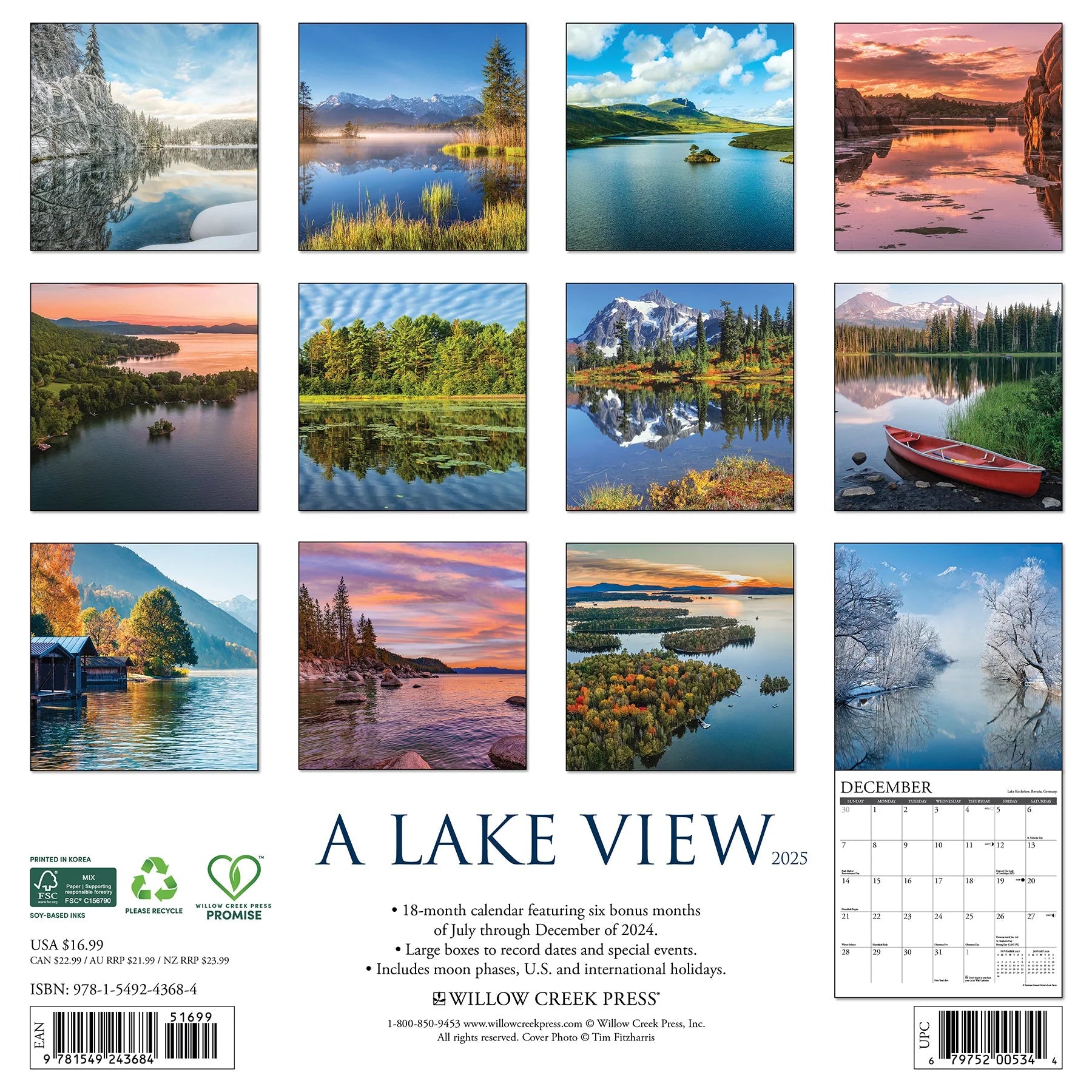 2025 Lake View Calendar