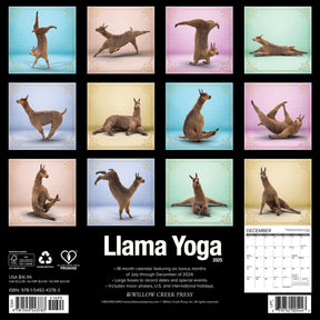 2025 Llama Yoga Calendar