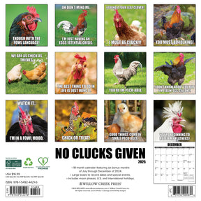 2025 No Clucks Given Calendar