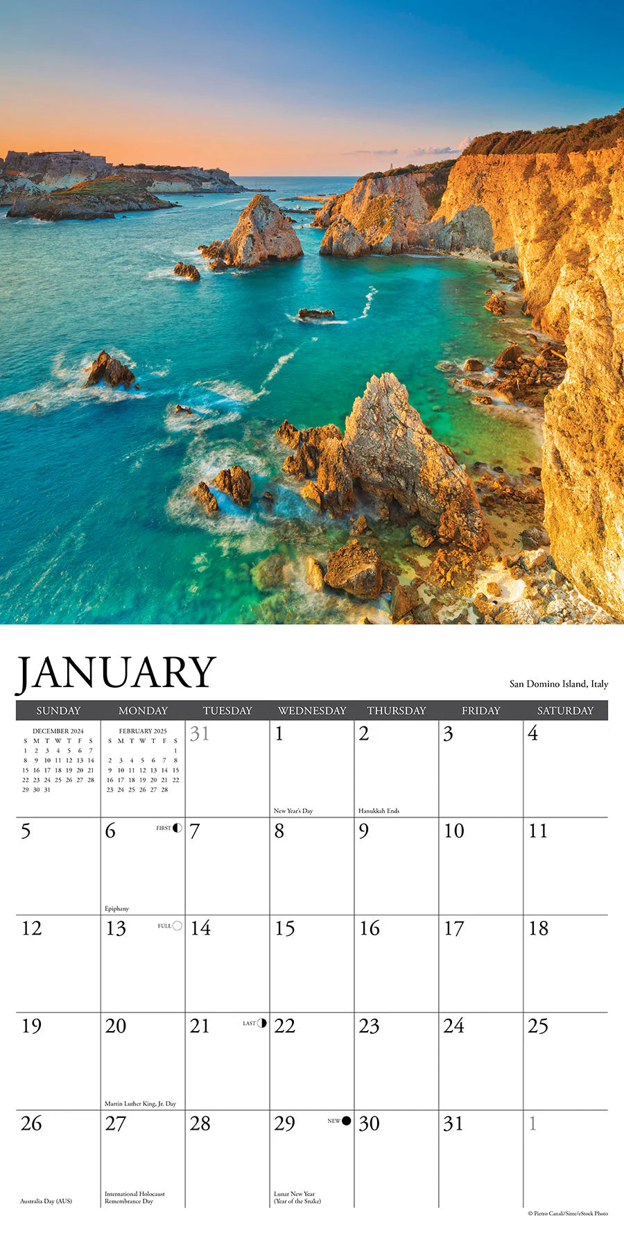 2025 Ocean View Calendar