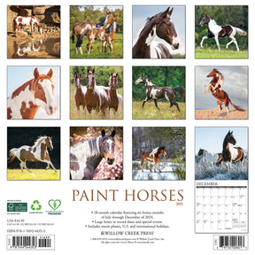 2025 Paint Horses Calendar