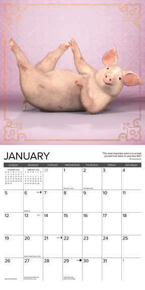 2025 Pig Pilates Calendar