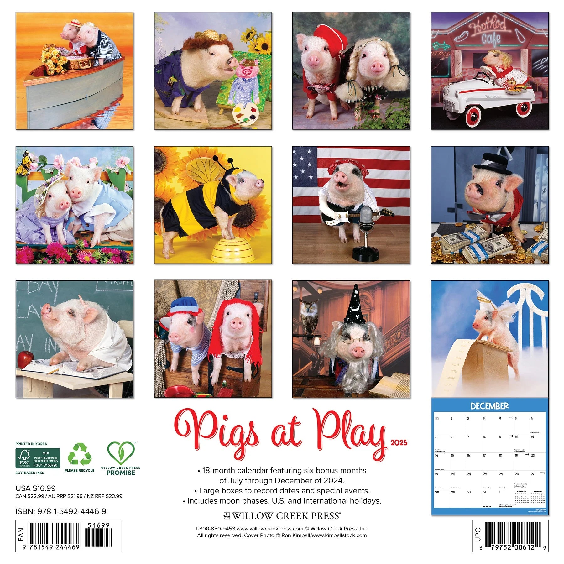 2025 Pigs At Play Calendar