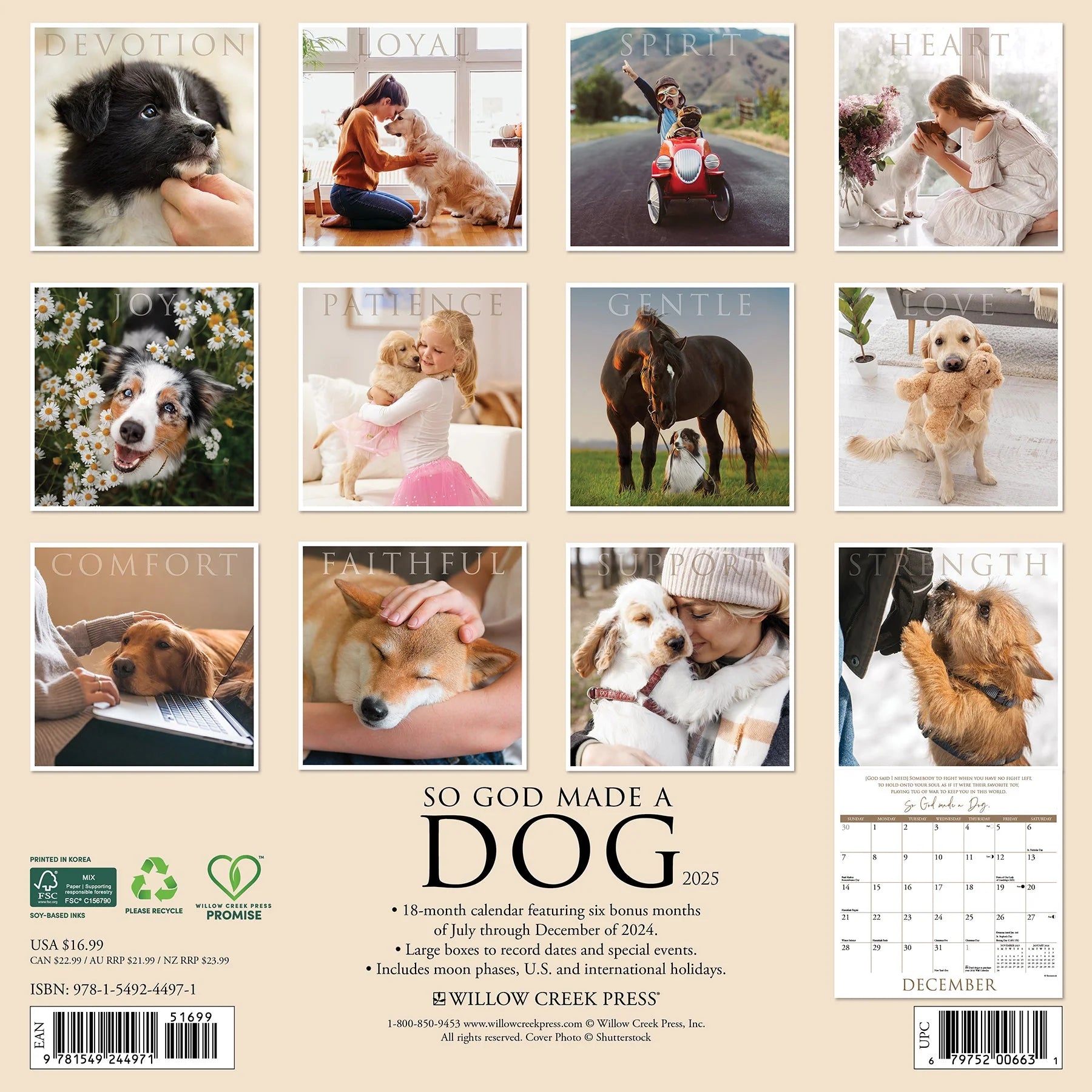 2025 So God Made A Dog Calendar