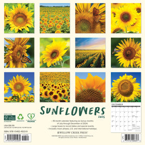 2025 Sunflowers Calendar