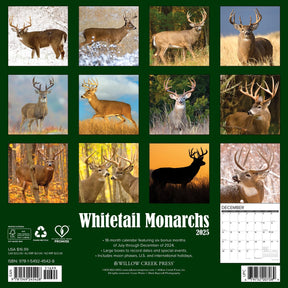 2025 Whitetailed Monarchs Deer Calendar