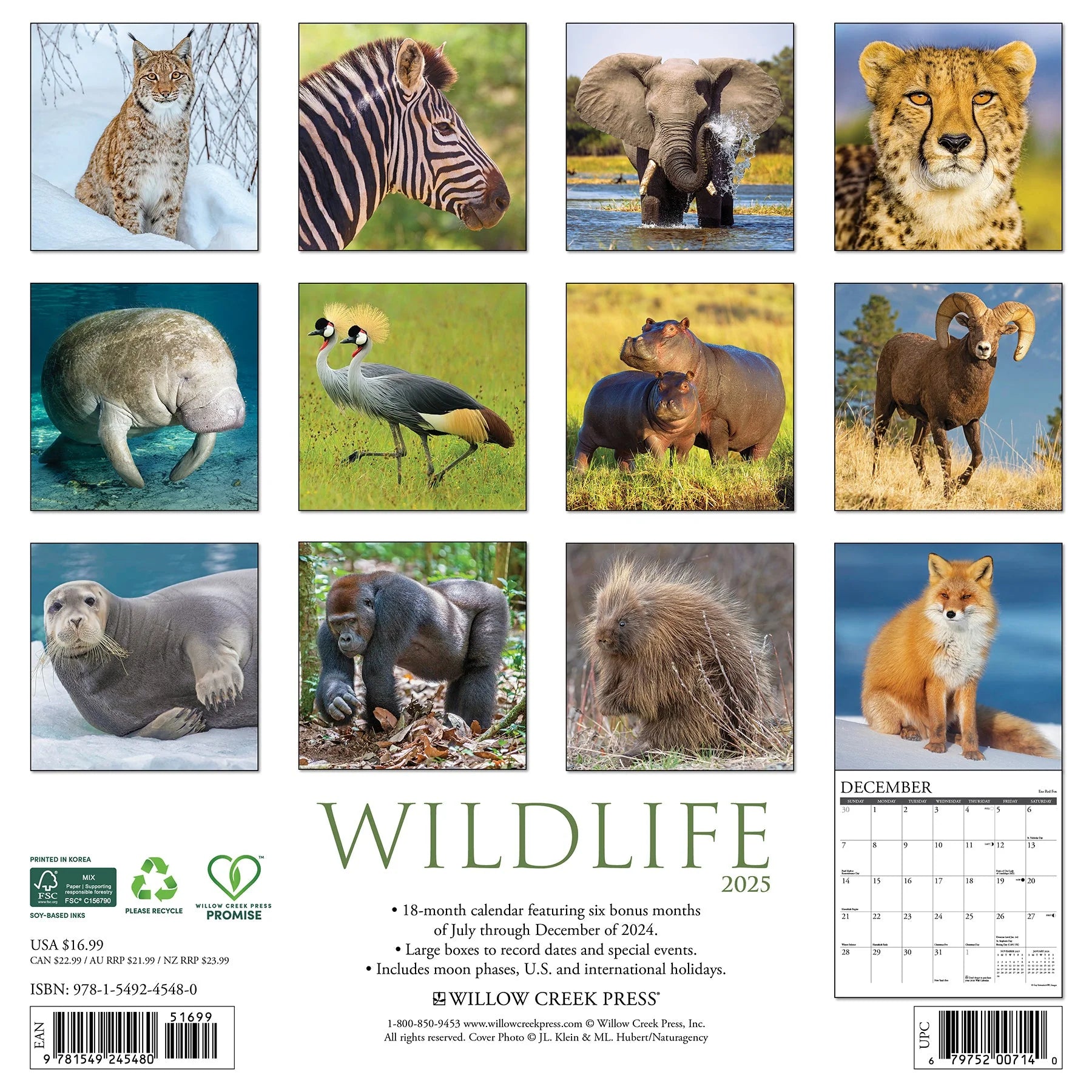 2025 Wildlife Calendar