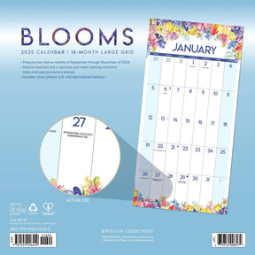 2025 Blooms Large Grid Calendar