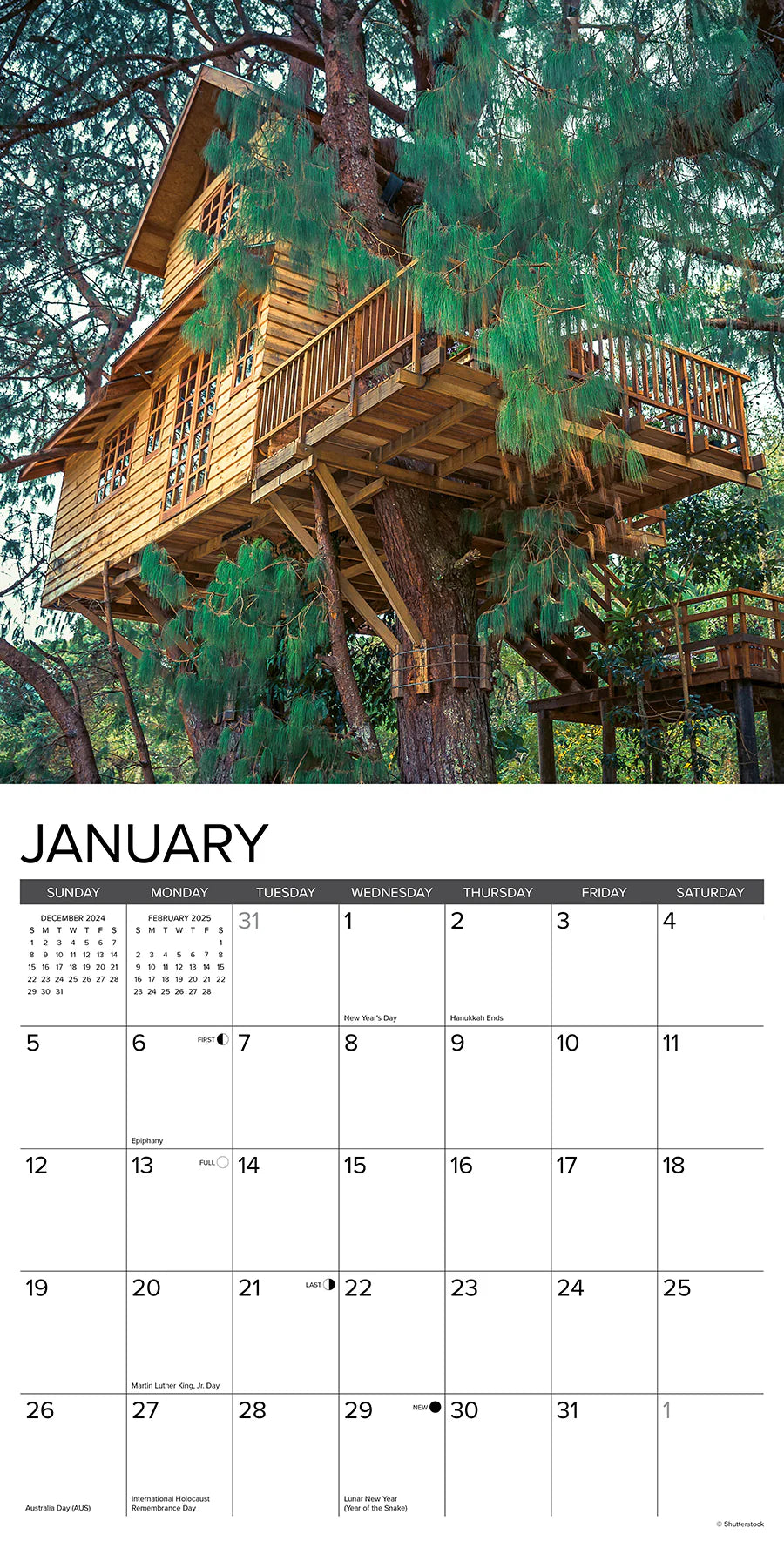 2025 Treehouses Calendar