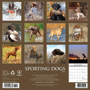 2025 Sporting Dogs Calendar