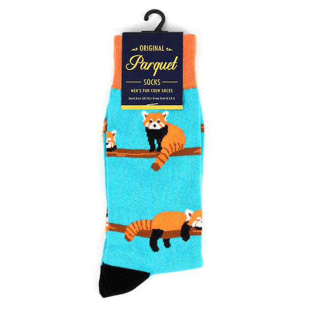 Selini New York - Men's Red Panda Socks